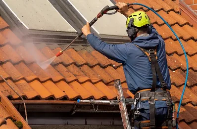 Démoussage et hydrofuge de toiture à Machilly